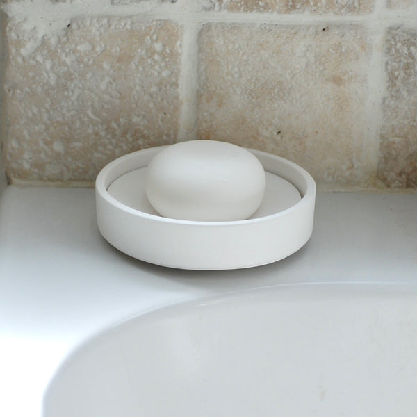Luxury round Stoneware soap dish