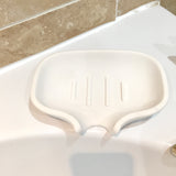 Luxury Stoneware self draining soap dish