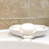 Luxury Stoneware self draining soap dish